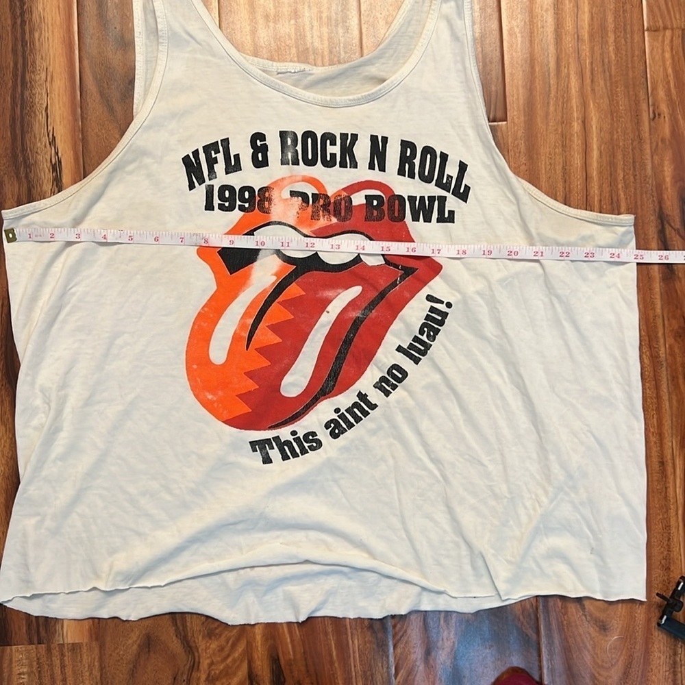 Vintage, 1998 NFL Pro Bowl - Rolling Stones tank top - RARE! - Picture 5 of 6